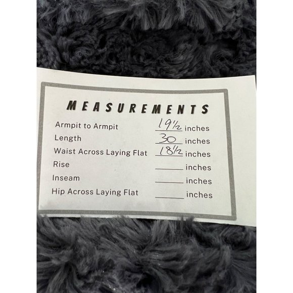 CoVelo Womens Blue Gray Sherpa Vest Plush Faux Fur Pockets Snap Front size 6 - Picture 12 of 12